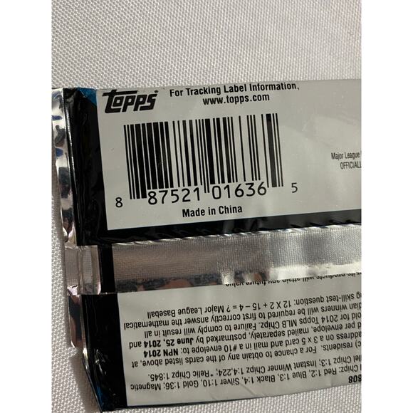 2014 Topps MLB Chipz 6-Pack Sealed Poker Chips Discontinued Hard to Find - Picture 3 of 5